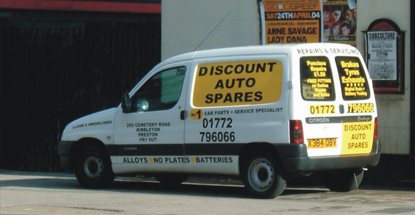 vehicle signs preston